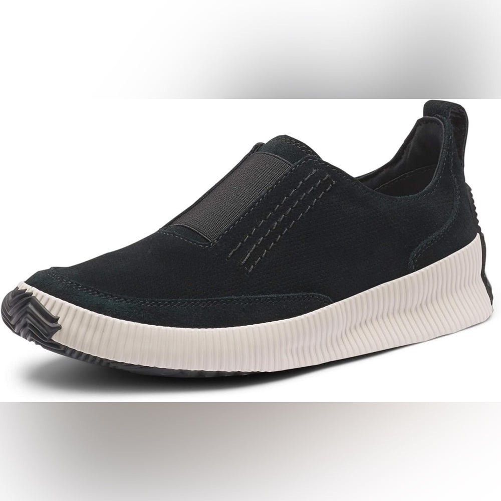 Sorel Women's Out N About Plus Black Slip-On Sneakers Size 7.5